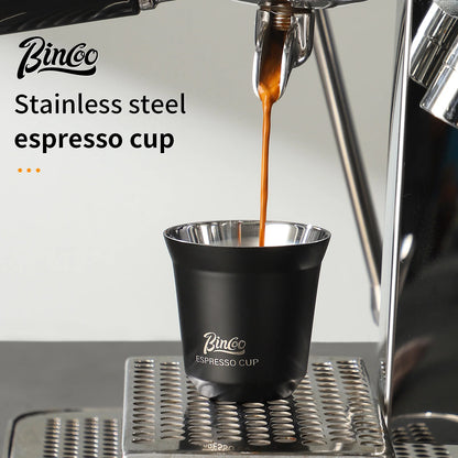 Espresso Double Wall Measuring Cup – Just Coffee Stainless Steel Edition