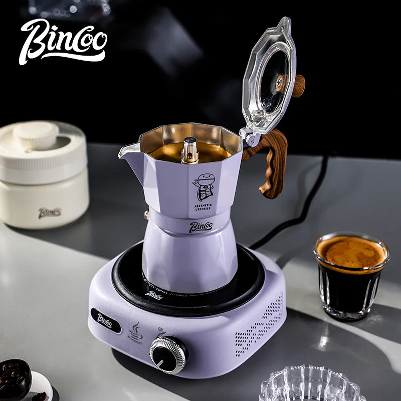 Double Valve Moka Pot 2-Cup – Just Coffee Pressurized Espresso Maker 220V