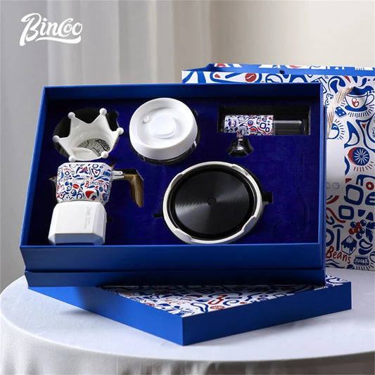 Dual Valve Square Moka Pot Set – Just Coffee Gift Edition