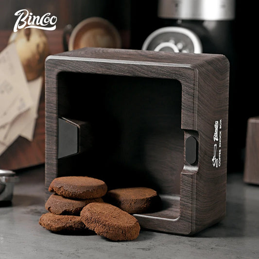 Wood Grain Coffee Knock Box – Just Coffee Large Barista Bucket