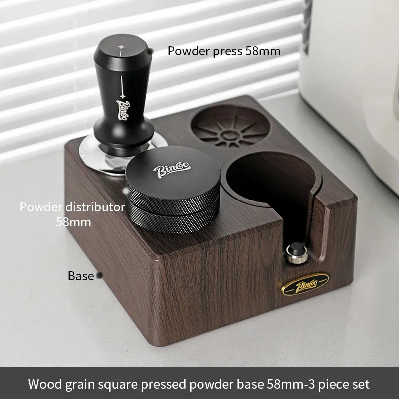 Wood Grain Square Coffee Knock Box – Just Coffee Large Barista Bucket