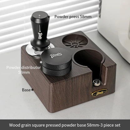 Wood Grain Square Coffee Knock Box – Just Coffee Large Barista Bucket