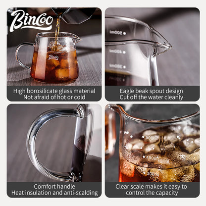 Hand Brew Coffee Pot Set – Just Coffee Glass Sharing Pot & Drip Filter