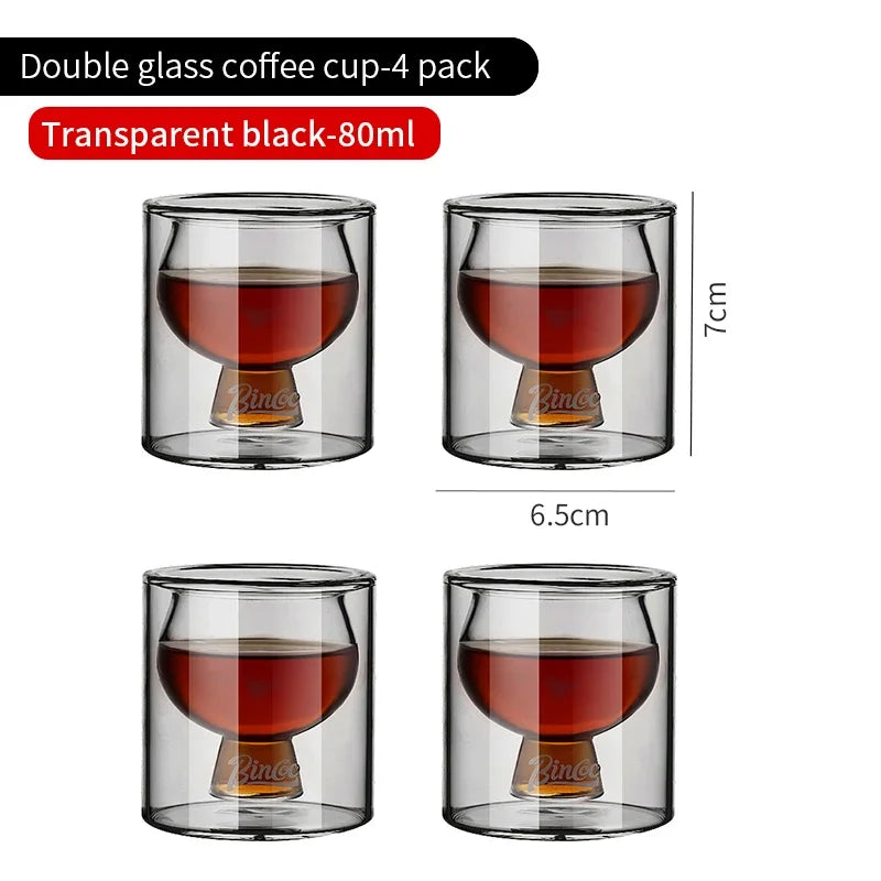 Double Layer Glass Coffee Cup – Just Coffee Heat-Resistant Edition