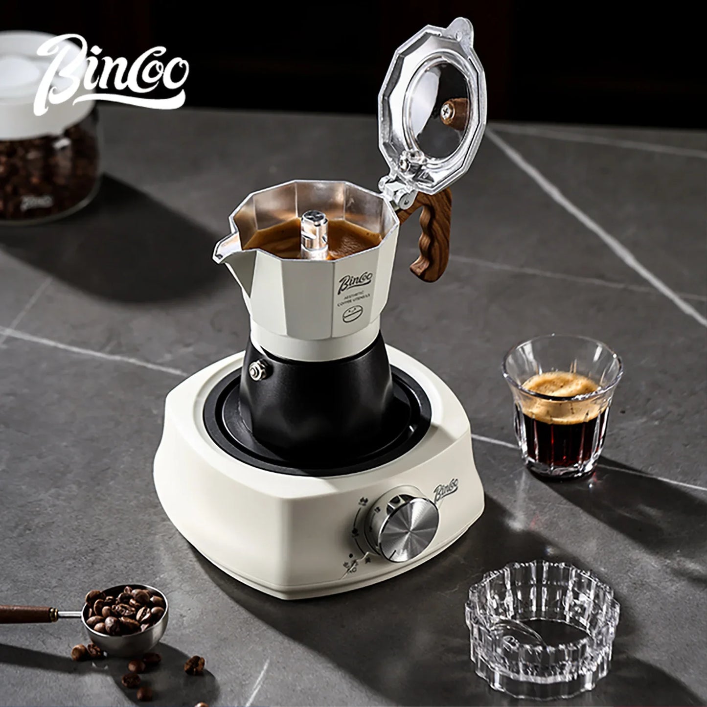 Moka Pot & Heater Kit – Just Coffee Dual Valve Portable Espresso Maker