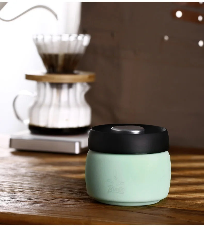 Stainless Steel Coffee Storage Canister – Just Coffee Vacuum Seal Tank