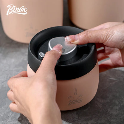 Stainless Steel Coffee Storage Canister – Just Coffee Vacuum Seal Tank