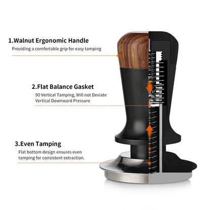 Constant Force Coffee Tamper 51/58mm – Just Coffee Italian Balance Edition
