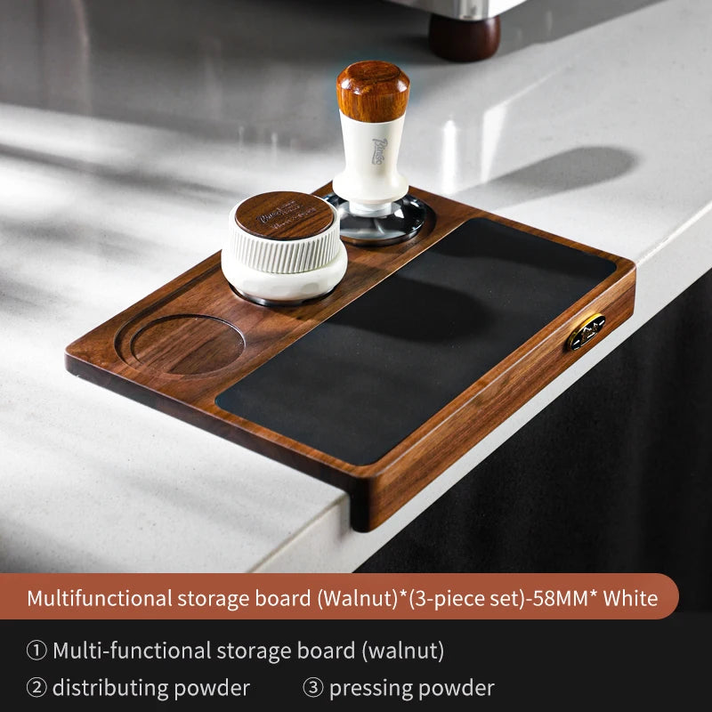 Italian Coffee Tamping Pad Set 51/58mm – Just Coffee Walnut Work Board