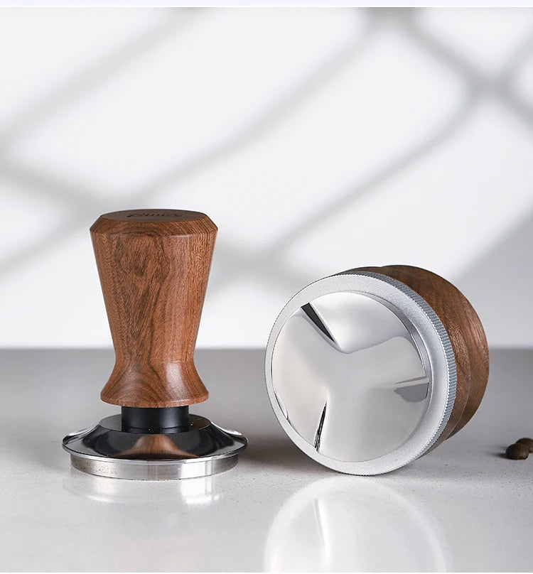 Walnut Coffee Tamping Base – Just Coffee Italian-Style Edition