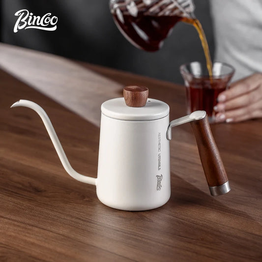 600ml Gooseneck Coffee Kettle – Just Coffee Walnut Handle Edition
