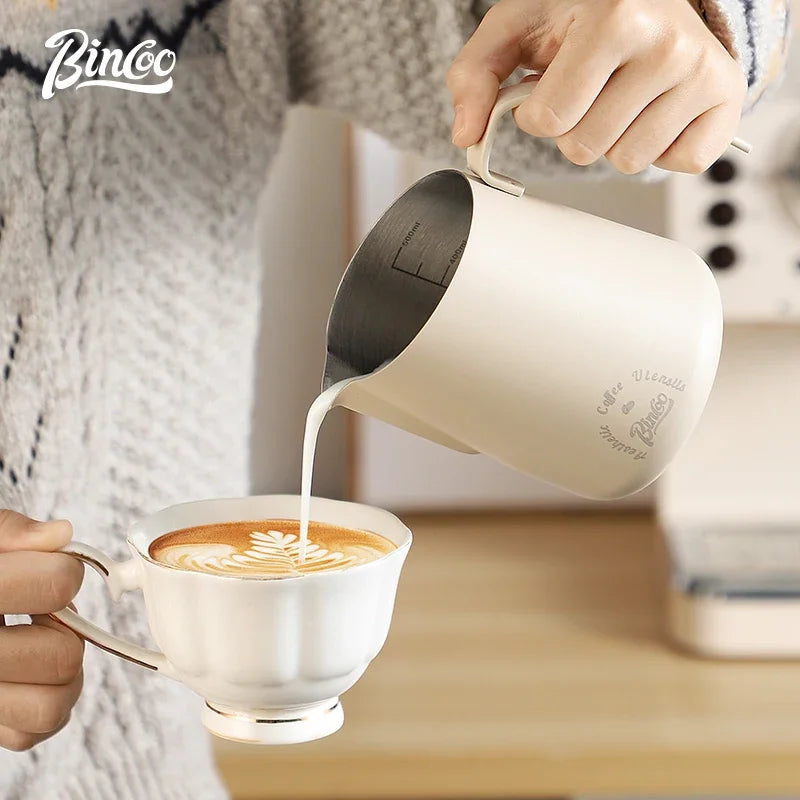 Stainless Steel Latte Art Milk Jug – Just Coffee Professional Edition