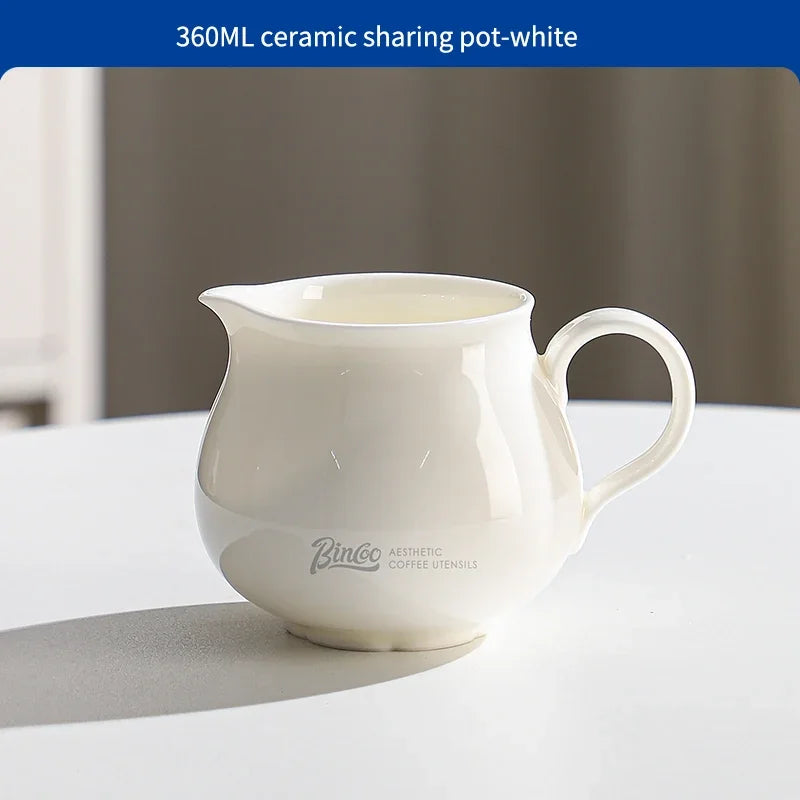 Hand Brew Coffee Pot Set – Just Coffee Ceramic Sharing Pot & Filter Cup