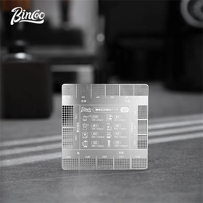 Stainless Steel Coffee Grind Size Ruler – Just Coffee Barista Reference Tool