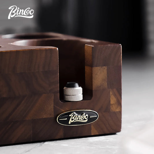 Walnut Coffee Tamping Base – Just Coffee Italian-Style Edition