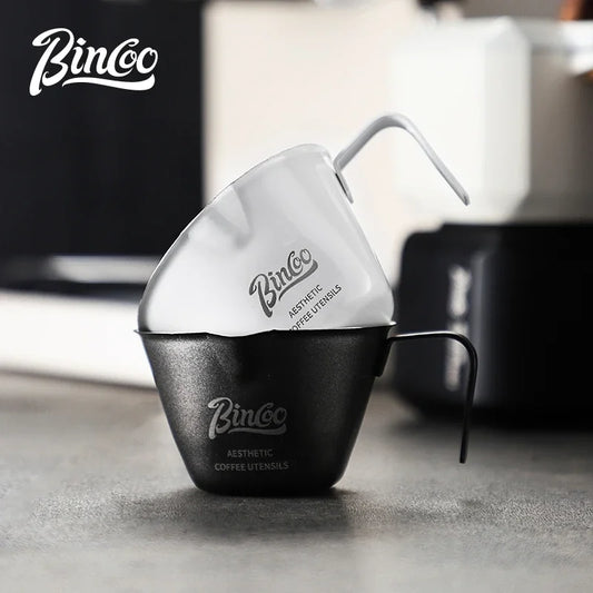 Italian Espresso Extraction Cup – Just Coffee Stainless Steel Measuring Edition
