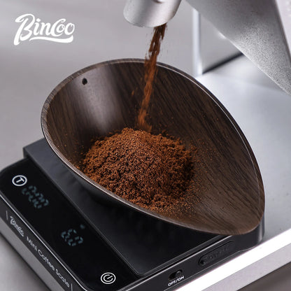 Walnut Coffee Bean Dose Tray – Just Coffee Solid Wood Measuring Scoop