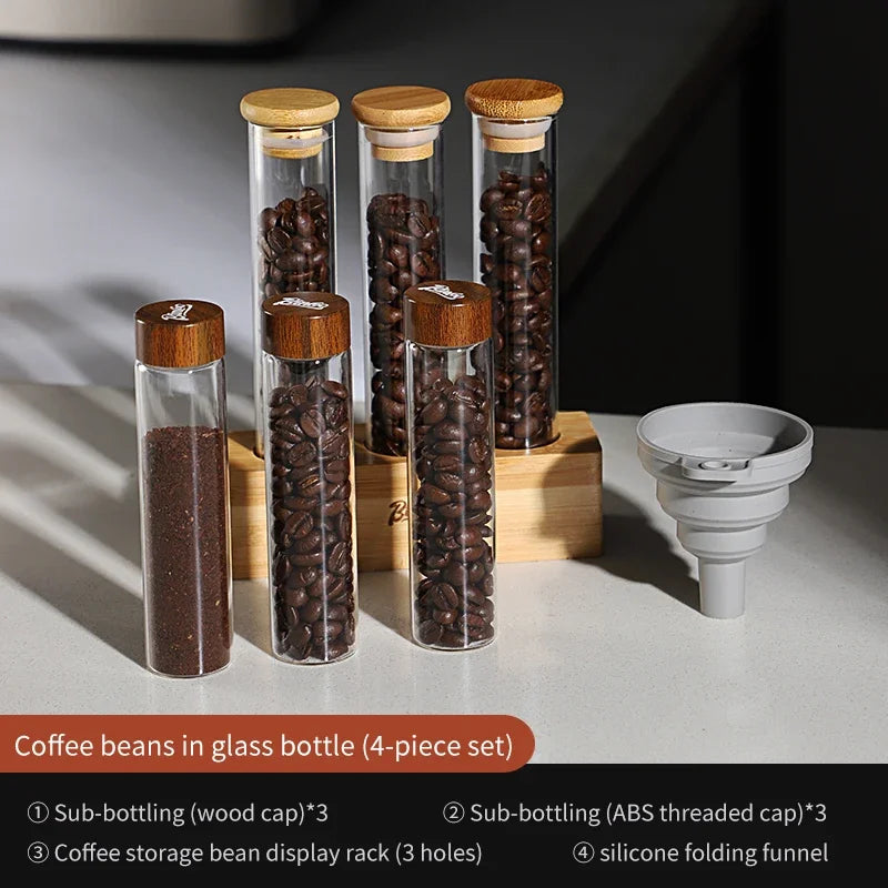 Coffee Bean Storage Tube Rack – Just Coffee Barista Display Set