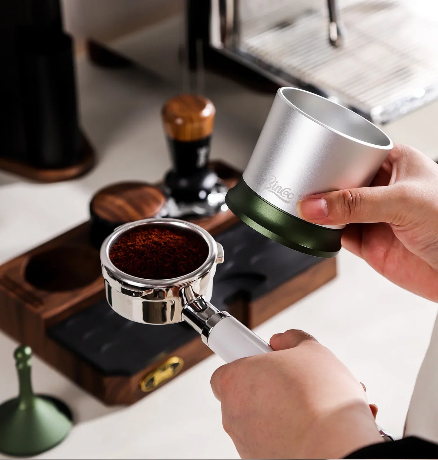58mm Espresso Dosing Cup – Just Coffee Barista Shaker