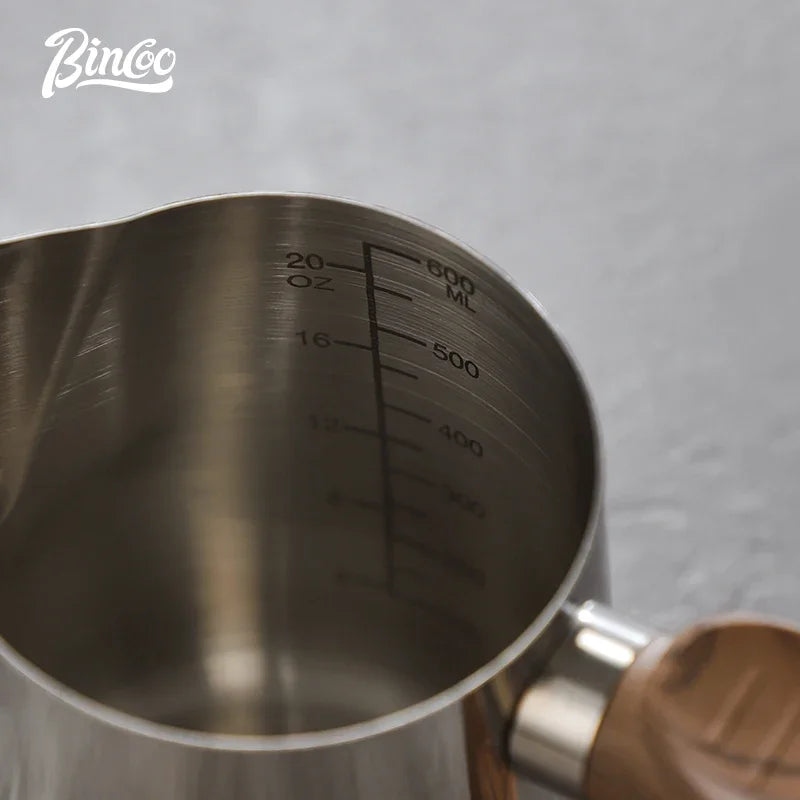 Stainless Steel Latte Milk Jug – Just Coffee Professional Frothing Cup