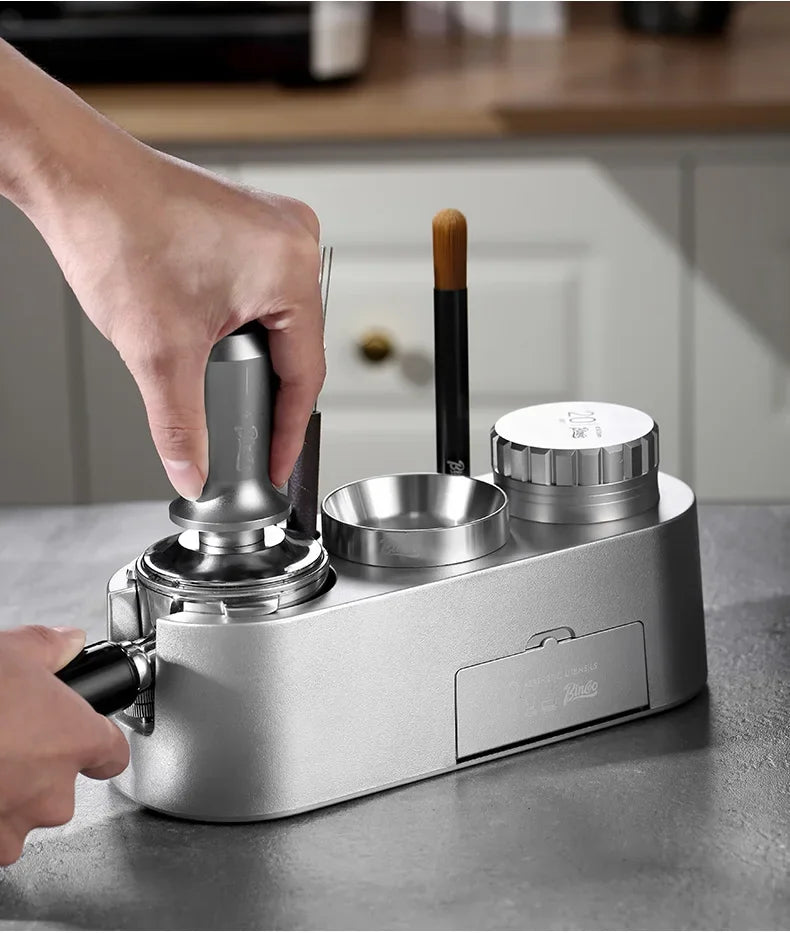 Coffee Tamper & Distributor 3-Piece Set – Just Coffee Italian Barista Kit