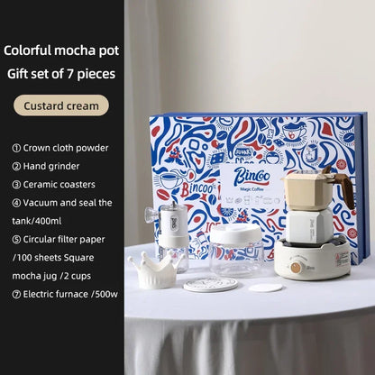 Dual Valve Square Moka Pot Set – Just Coffee Gift Edition