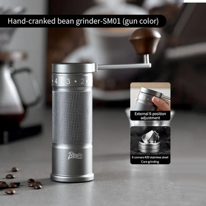Manual Coffee Bean Grinder – Just Coffee Stainless Steel Core Hand Mill