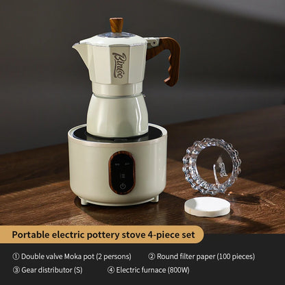 Electric Ceramic Stove 800W – Just Coffee Mini Heating Base for Moka Pot