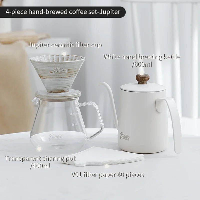 Ceramic Coffee Drip Filter Cup Set – Just Coffee Hand Brew Edition