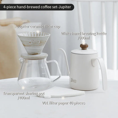 Ceramic Coffee Drip Filter Cup Set – Just Coffee Hand Brew Edition