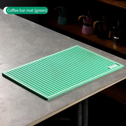 Green Coffee Bar Mat – Just Coffee Non-Slip Rubber Edition