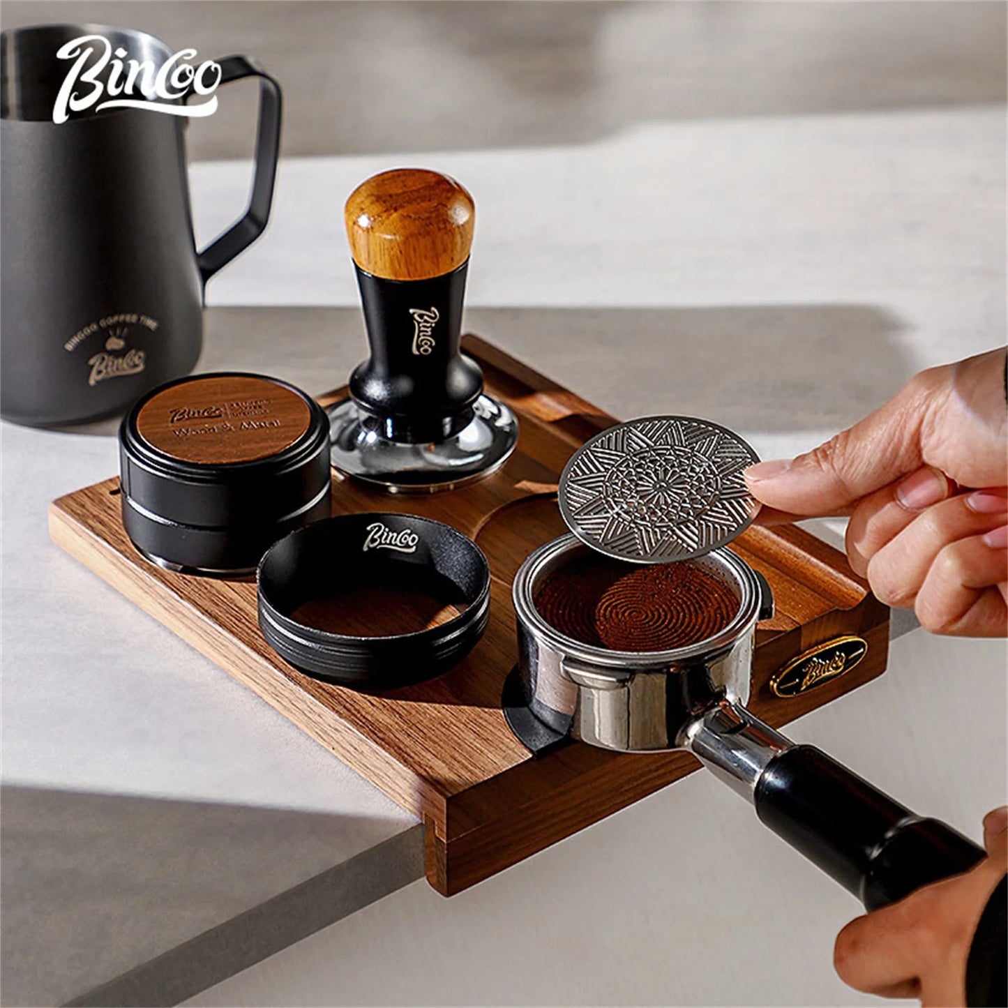 Walnut Coffee Tamper Holder Station 51/53/58mm – Just Coffee Barista Rack