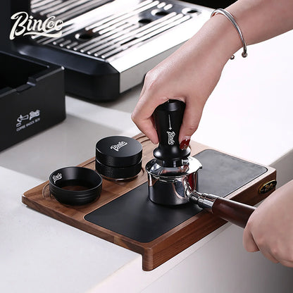 Italian Coffee Tamping Set 51–58mm – Just Coffee Walnut Barista Station
