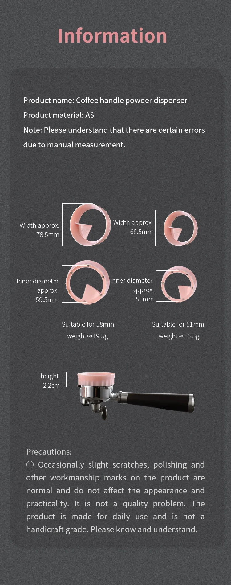 Magnetic Coffee Dosing Ring 51/58mm – Just Coffee Barista Tool