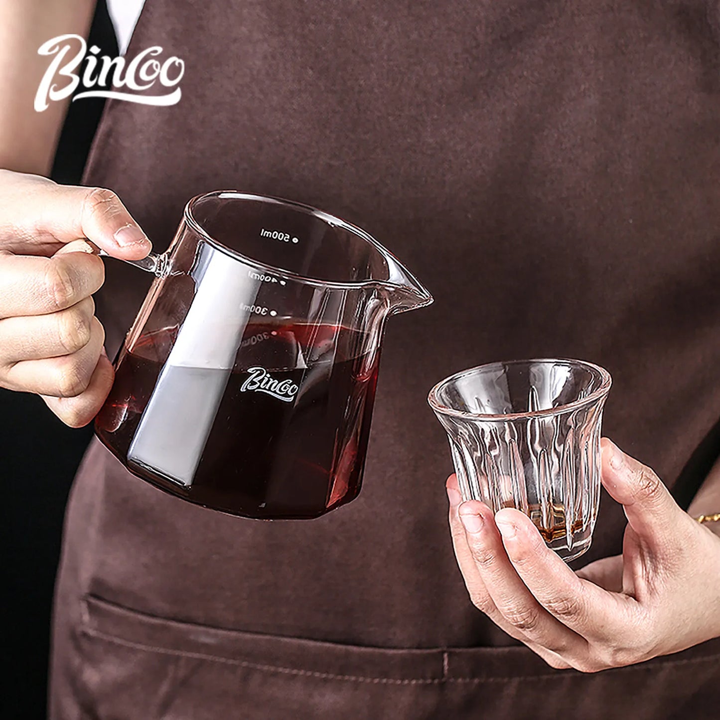 Hand Brew Coffee Pot Set – Just Coffee Glass Sharing Pot & Drip Filter