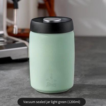 Stainless Steel Coffee Storage Canister – Just Coffee Vacuum Seal Tank