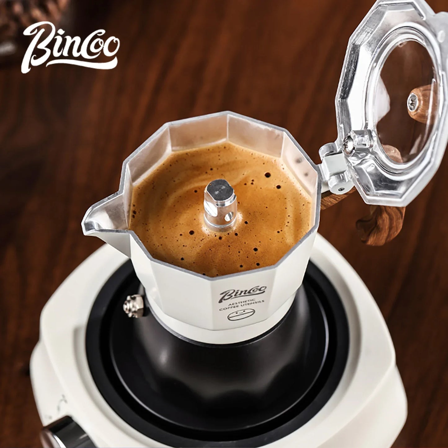 Moka Pot & Heater Kit – Just Coffee Dual Valve Portable Espresso Maker