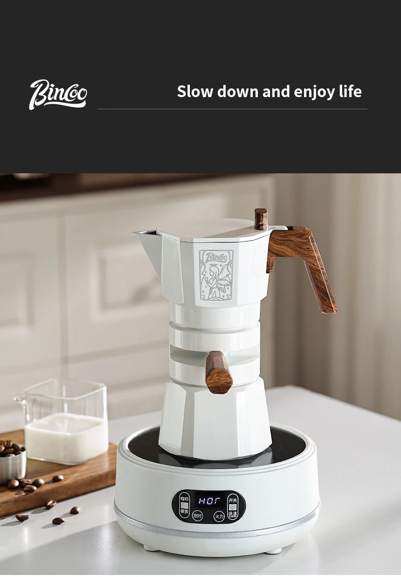 Dual Valve Moka Pot – Just Coffee Thermostatic Espresso Maker