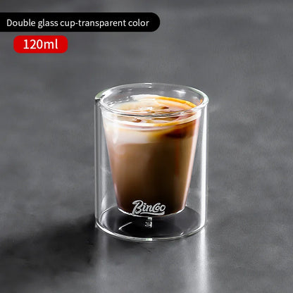 Double Wall Glass Coffee Mug 120ml – Just Coffee Espresso Edition