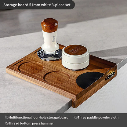 Walnut Coffee Tamper Holder Station 51/53/58mm – Just Coffee Barista Rack