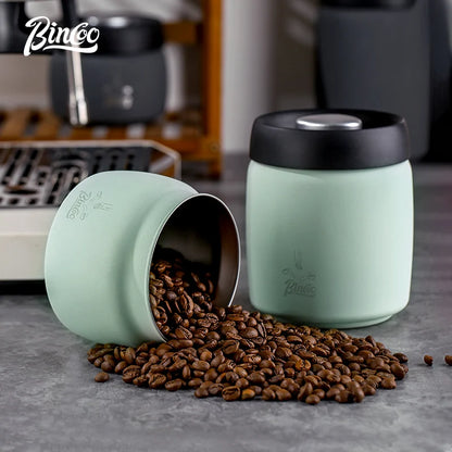 Stainless Steel Coffee Storage Canister – Just Coffee Vacuum Seal Tank
