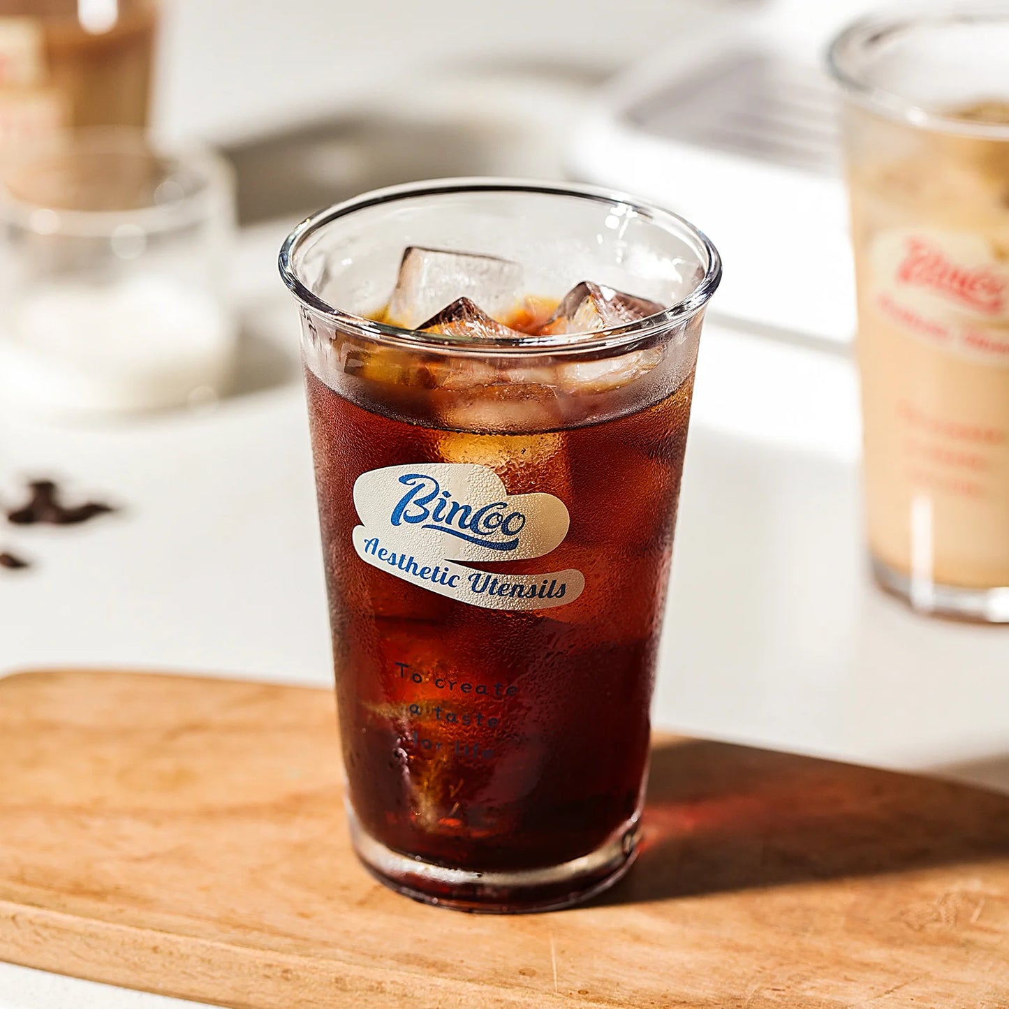 380ml Transparent Glass Coffee Cup – Just Coffee Wide Mouth Edition