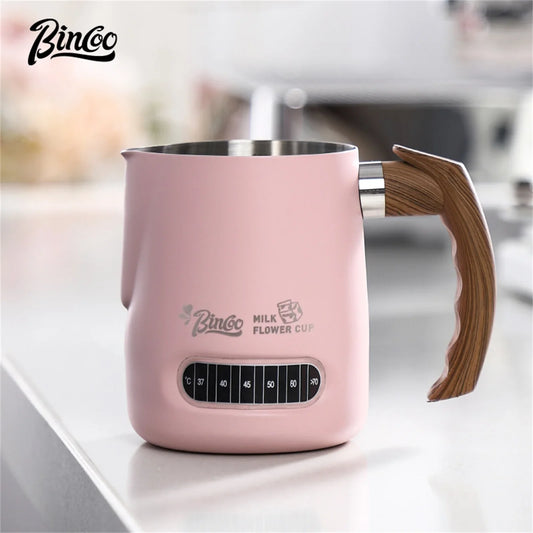 Stainless Steel Latte Art Cup – Just Coffee Temp Display Edition