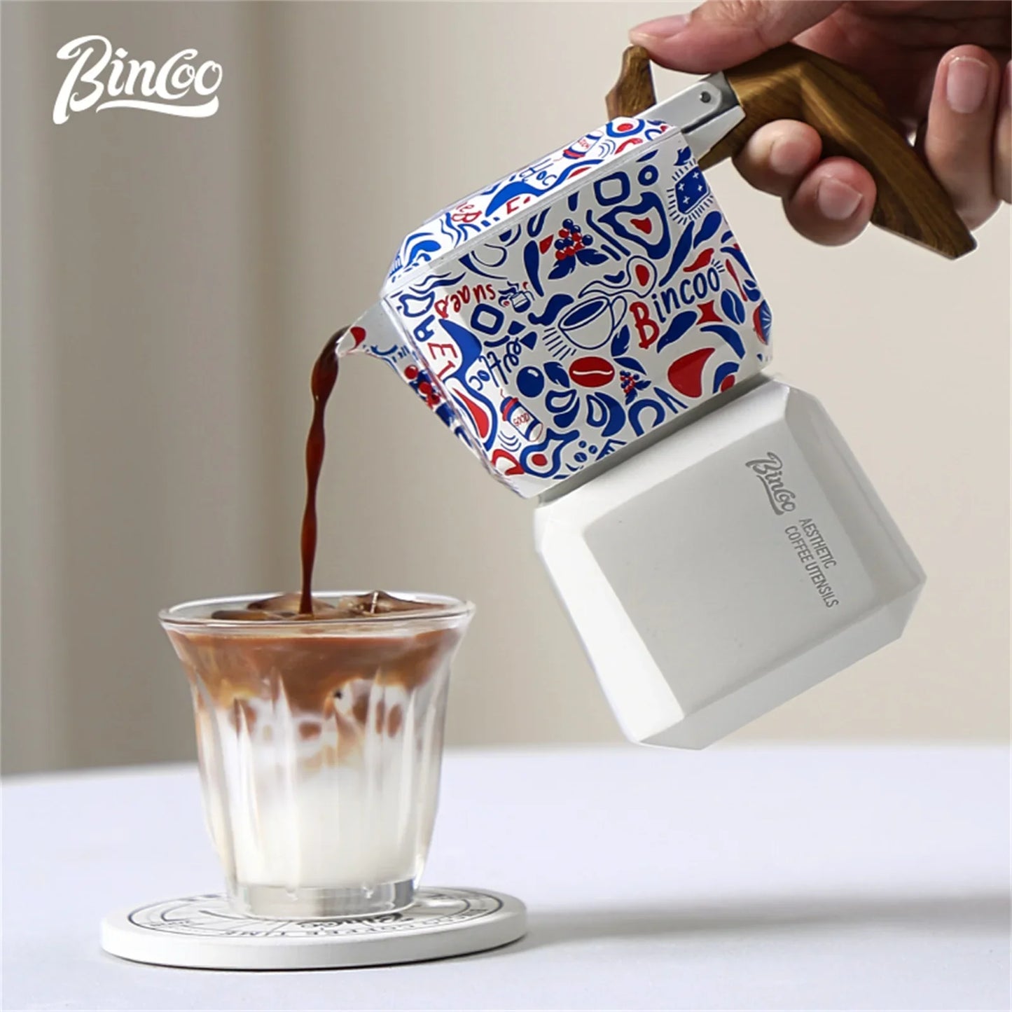 Dual Valve Square Moka Pot Set – Just Coffee Gift Edition