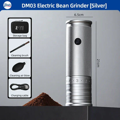 Electric Coffee Bean Grinder – Just Coffee All-Metal Portable Mini Mill