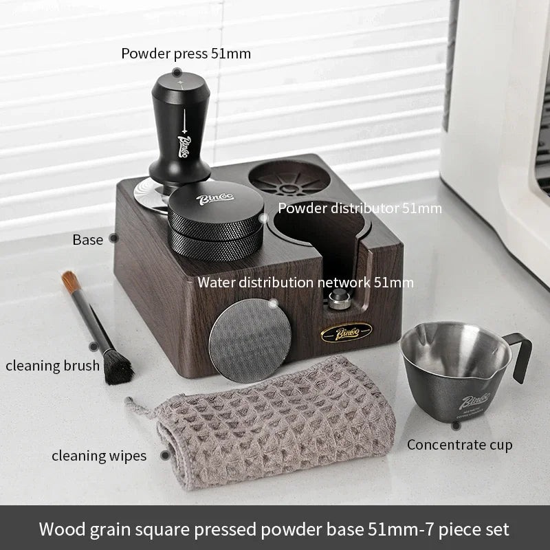 Wood Grain Square Coffee Knock Box – Just Coffee Large Barista Bucket
