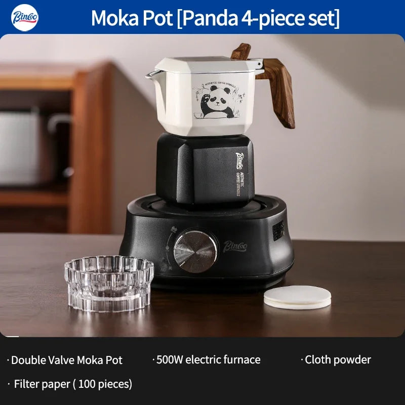 Double Valve Moka Pot Set – Just Coffee Italian Espresso & Mocha Maker