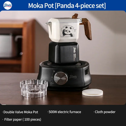 Double Valve Moka Pot Set – Just Coffee Italian Espresso & Mocha Maker