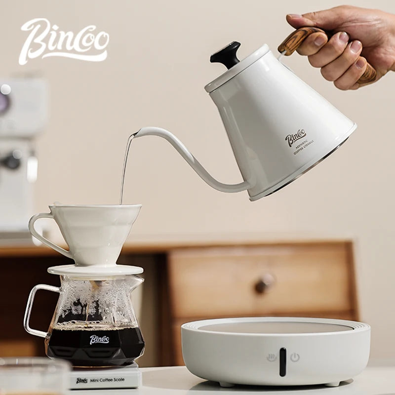 Gooseneck Coffee Brewing Pot 1L – Just Coffee Temp Gauge Edition
