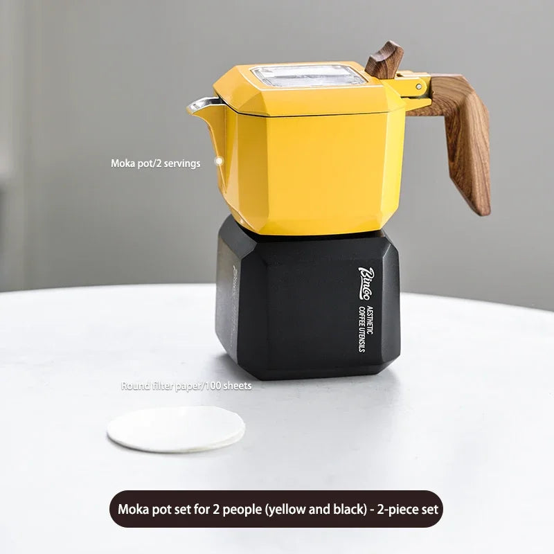 Small Rubik’s Cube Moka Pot – Just Coffee Double Valve Square Espresso Maker